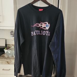 New England Patriots NFL Football Size XL Long Sleeve Motorcycle logo Shirt